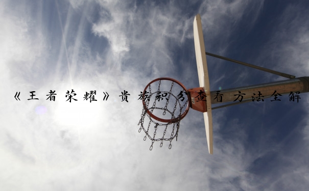 《王者荣耀》贵族积分查看方法全解析：教你快速查看贵族积分