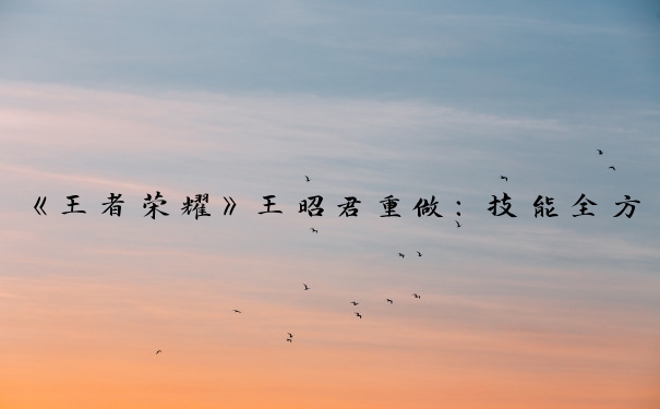《王者荣耀》王昭君重做：技能全方位分析