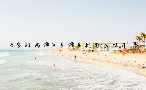 《梦幻西游》手游手机怎么双开_梦幻西游手游多开