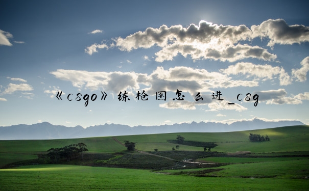《csgo》练枪图怎么进_csgo无限bot练枪图