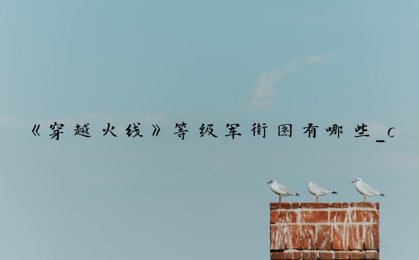 《穿越火线》等级军衔图有哪些_cf手游等级150军衔表