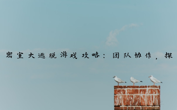 密室大逃脱游戏攻略：团队协作，探索、解谜各环节要点