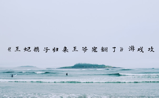 《王妃携子归来王爷宠翻了》游戏攻略：角色、回归、人际、实力提升。