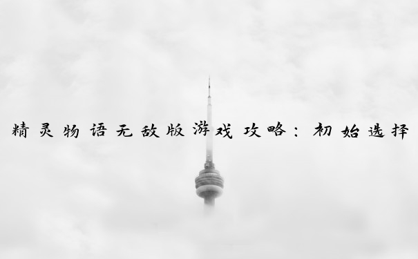精灵物语无敌版游戏攻略：初始选择到战斗策略的要点