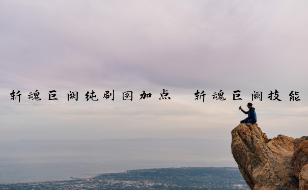 斩魂巨阙纯刷图加点　斩魂巨阙技能加点