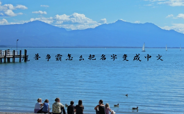 魔兽争霸怎么把名字变成中文