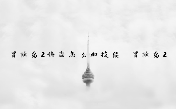 冒险岛2侠盗怎么加技能　冒险岛2侠盗怎么加技能点