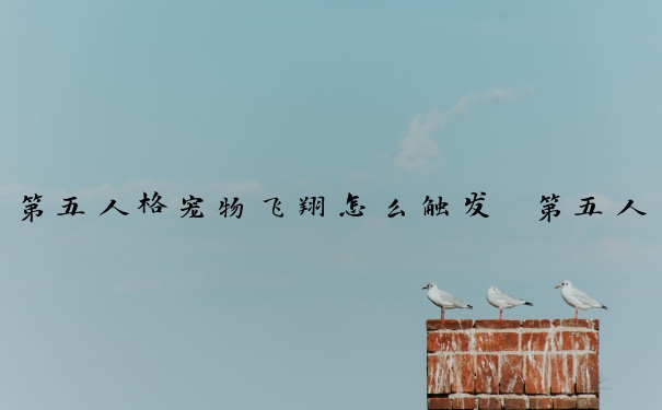 第五人格宠物飞翔怎么触发　第五人格宠物飞翔怎么触发的