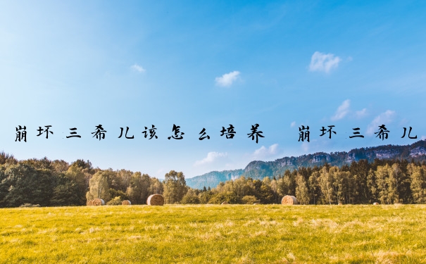 崩坏三希儿该怎么培养　崩坏三希儿该怎么培养的