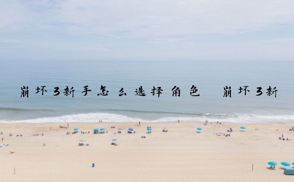 崩坏3新手怎么选择角色　崩坏3新手怎么选择角色模式