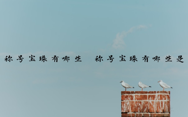 称号宝珠有哪些　称号宝珠有哪些是可以交易的