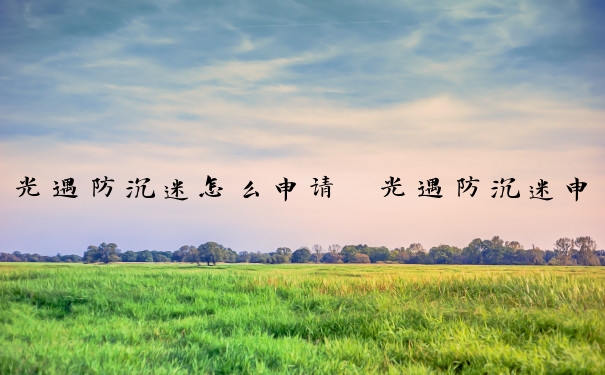 光遇防沉迷怎么申请　光遇防沉迷申请一般多久同意