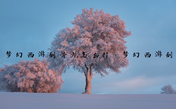 梦幻西游刮骨龙怎么打　梦幻西游刮骨龙怎么打的