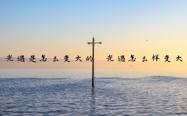 光遇是怎么变大的　光遇怎么样变大