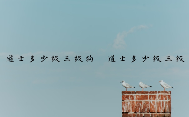 道士多少级三级狗　道士多少级三级狗能打