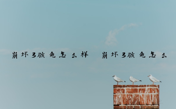 崩坏3骇兔怎么样　崩坏3骇兔怎么样值得练吗