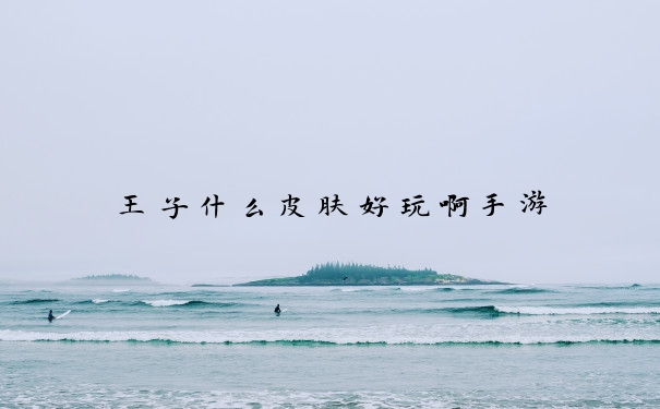 王子什么皮肤好玩啊手游