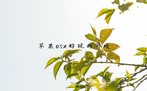 苹果osx好玩的游戏