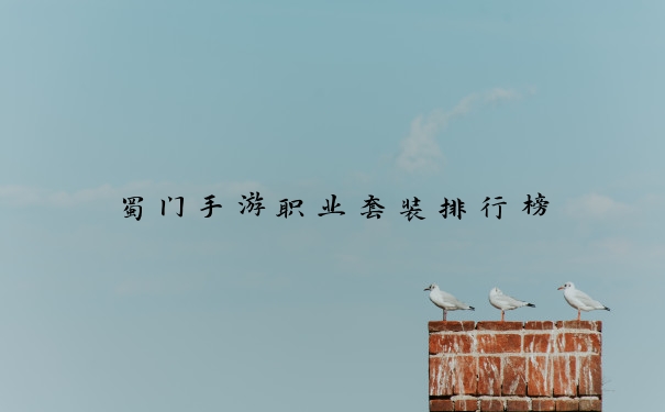 蜀门手游职业套装排行榜
