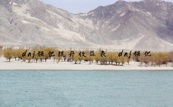 dnf强化提升收益表　dnf强化提升收益表图