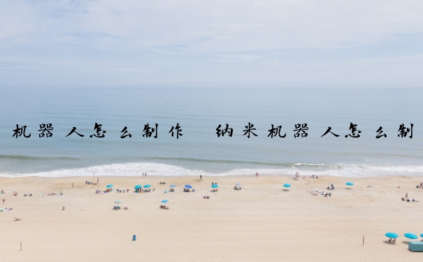 机器人怎么制作　纳米机器人怎么制作