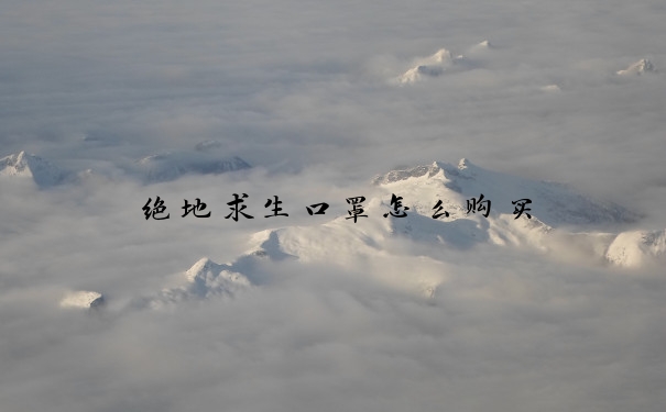 绝地求生口罩怎么购买