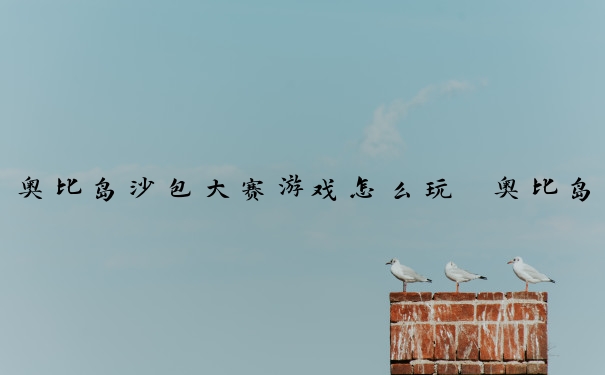 奥比岛沙包大赛游戏怎么玩　奥比岛沙包大赛游戏怎么玩的
