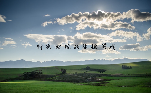 特别好玩的监控游戏