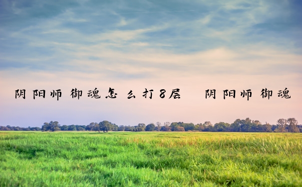 阴阳师御魂怎么打8层　阴阳师御魂怎么打8层的