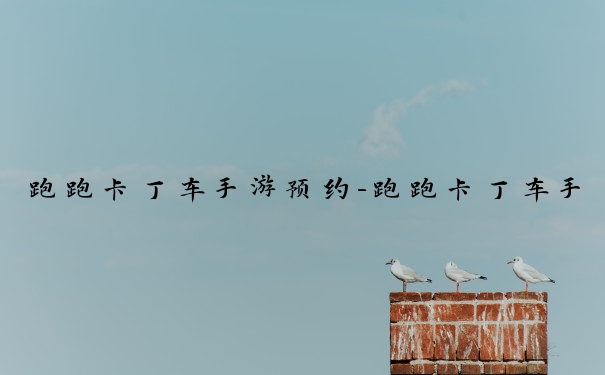 跑跑卡丁车手游预约-跑跑卡丁车手游预约攻略
