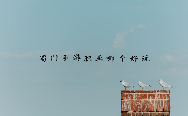 蜀门手游职业哪个好玩
