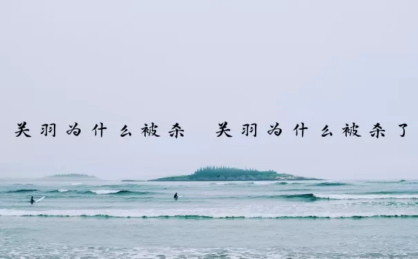 关羽为什么被杀　关羽为什么被杀了