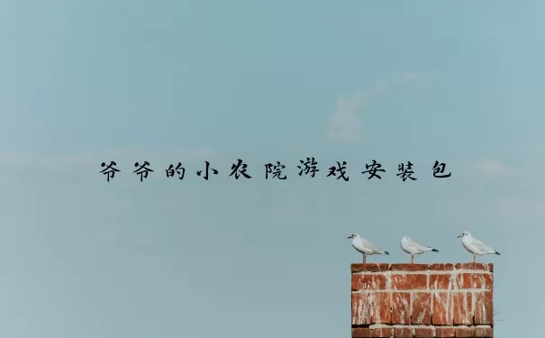 爷爷的小农院游戏安装包