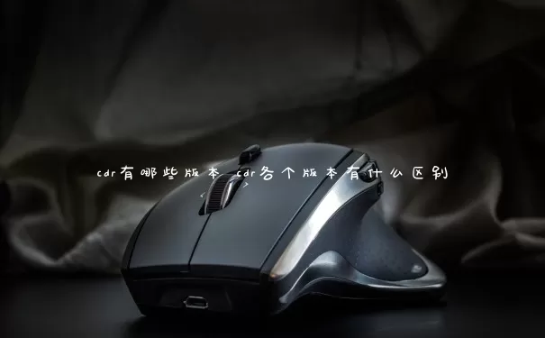 cdr有几种版本 cdr各个版本有什么异同