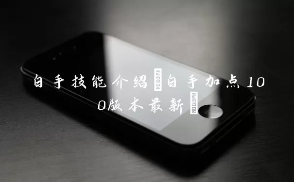 白手技能介绍(白手加点100版本最佳)