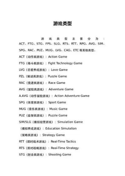 各分类游戏排行榜-游戏分类排行榜指南