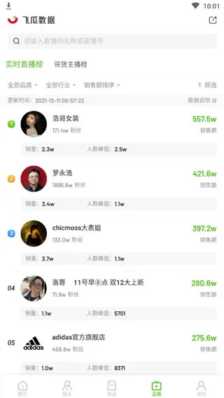 飞瓜数据app