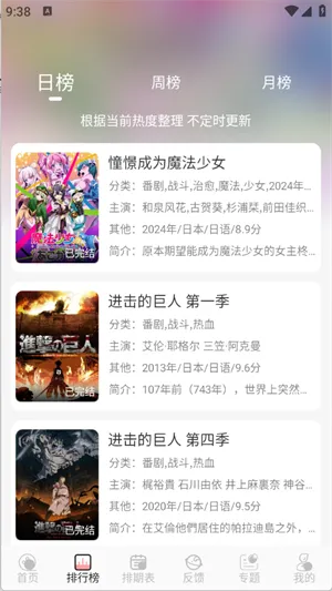 TrAni追番