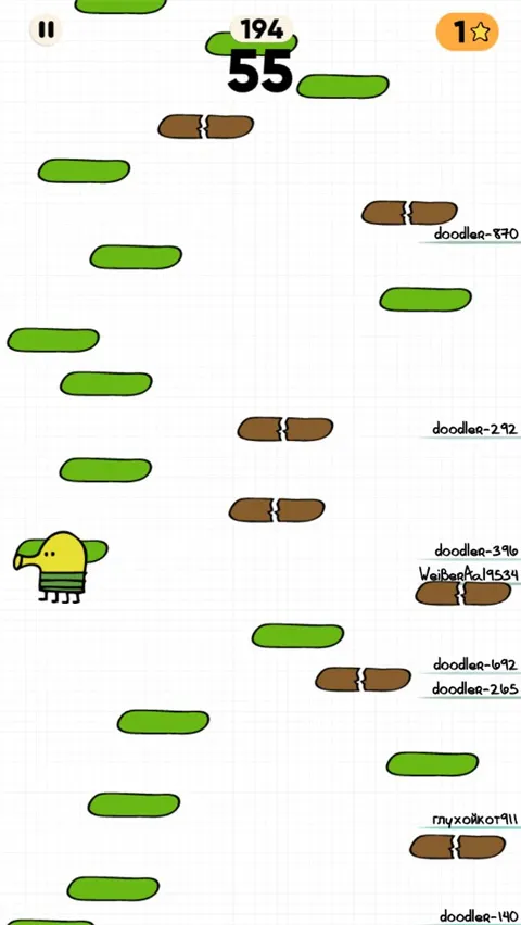 嘟嘟跳2官方最新版(Doodle Jump 2)