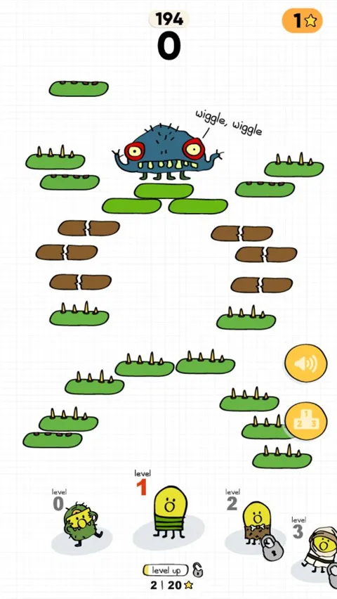 嘟嘟跳2官方最新版(Doodle Jump 2)