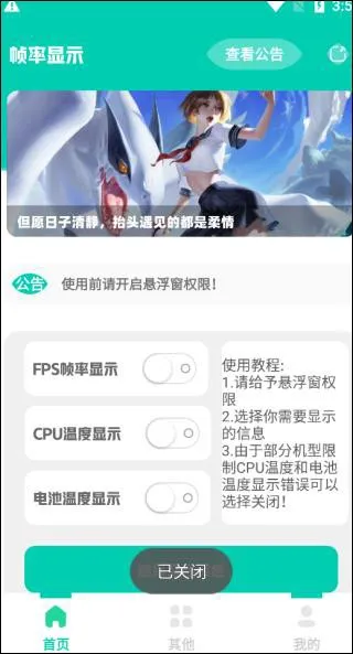 帧率显示器悬浮窗版