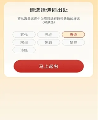 诗词起名
