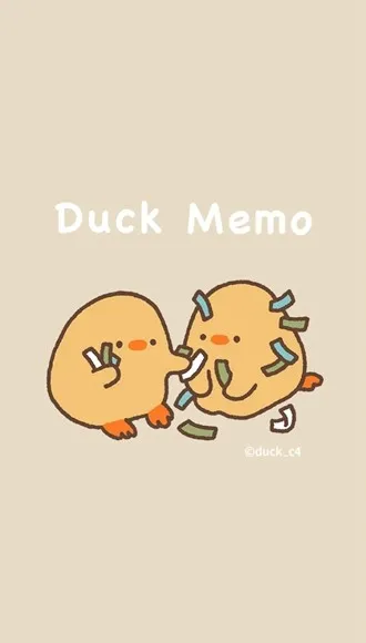 Duck memo鸭梨子的桌面便利贴