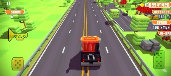 方块公路交通赛车无限金币版