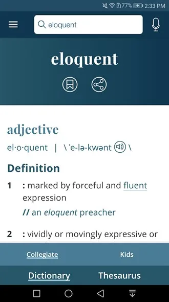 Merriam Webster Dictionary